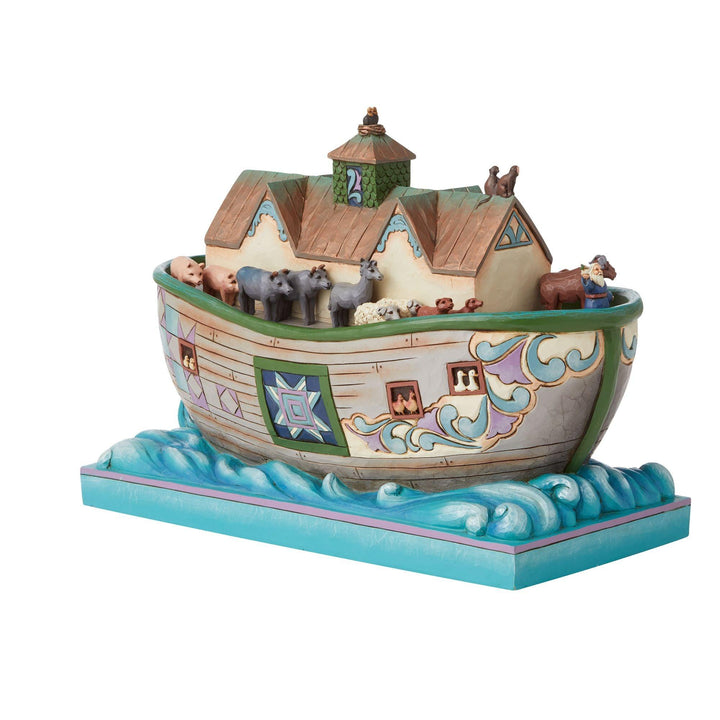 Set Sail With Faith That Doesn't Fail (Noahs Ark Masterpiece Figurine) - Heartwood Creek by Jim Shore - Jim Shore Designs UK