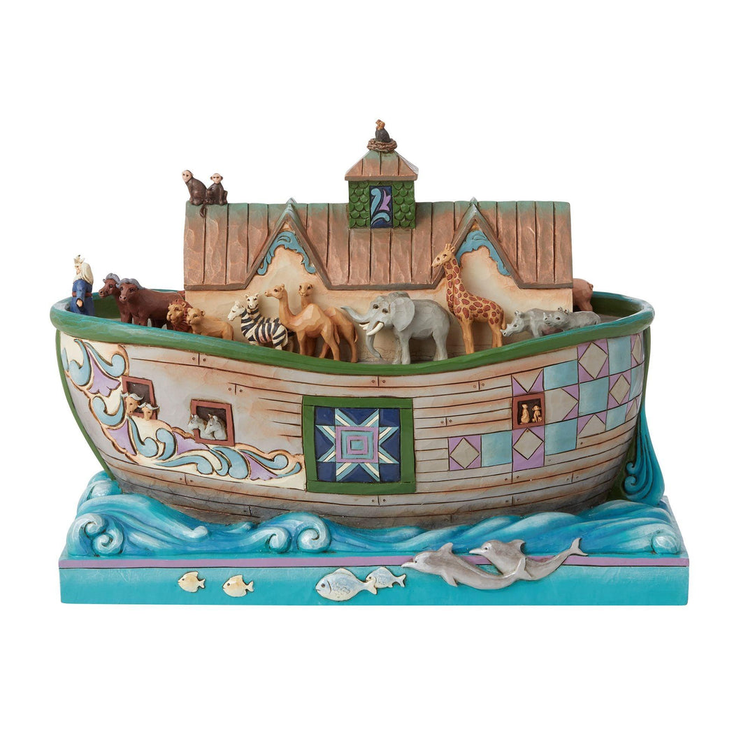 Set Sail With Faith That Doesn't Fail (Noahs Ark Masterpiece Figurine) - Heartwood Creek by Jim Shore - Jim Shore Designs UK