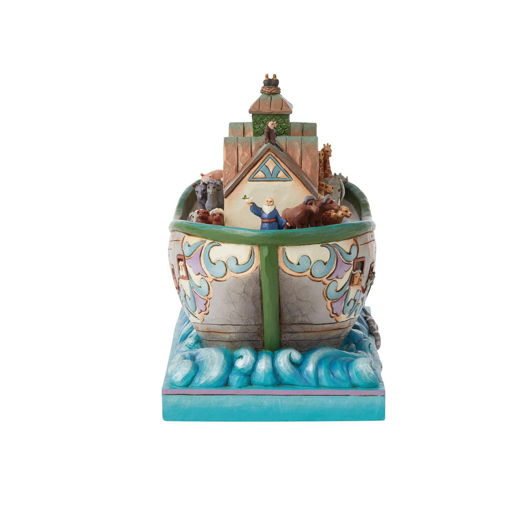 Set Sail With Faith That Doesn't Fail (Noahs Ark Masterpiece Figurine) - Heartwood Creek by Jim Shore - Jim Shore Designs UK