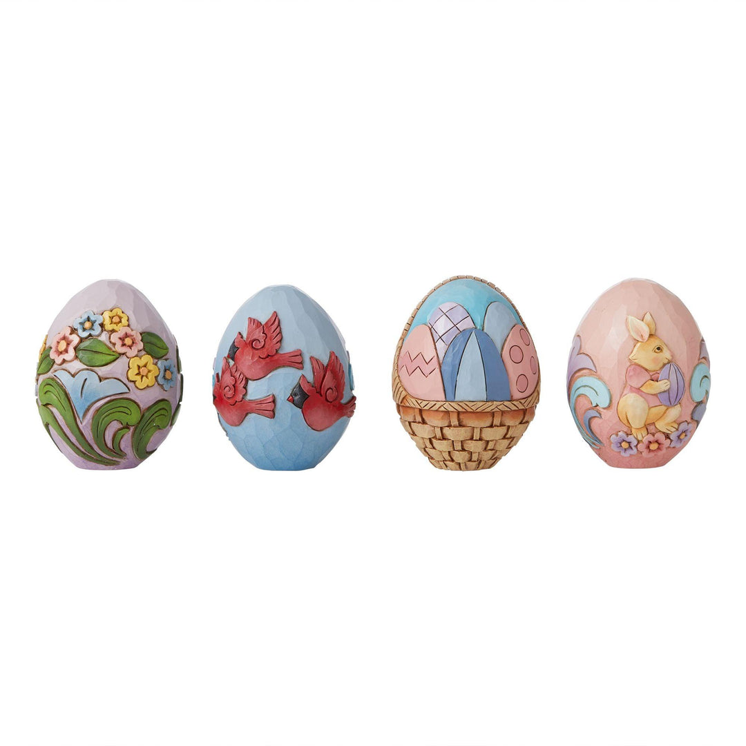 Easter Cheer Found Here (17th Annual Easter Basket with Four Eggs) - Heartwood Creek by Jim Shore - Jim Shore Designs UK