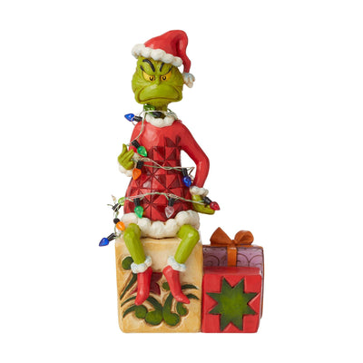 Grinch with lights Figurine - The Grinch by Jim Shore - Jim Shore Designs UK