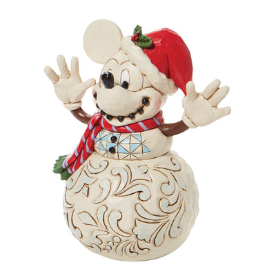Mickey Mouse Snowman Figurine - DisneyTraditions by Jim Shore - Jim Shore Designs UK