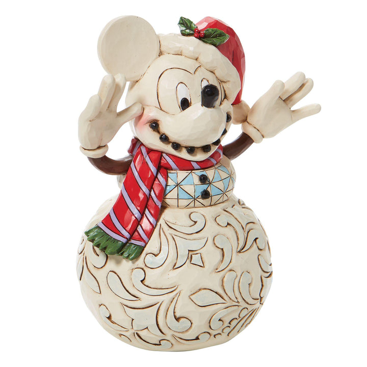 Mickey Mouse Snowman Figurine - DisneyTraditions by Jim Shore - Jim Shore Designs UK