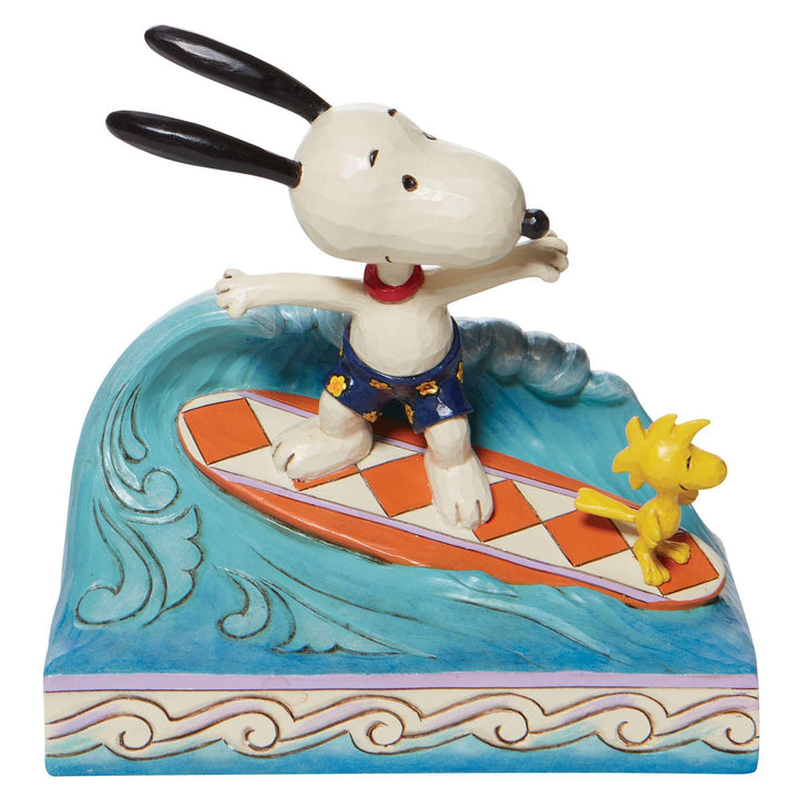 Cowabunga| (Snoopy and Woodstock Surfing Figurine) - Peanuts by Jim Shore - Jim Shore Designs UK