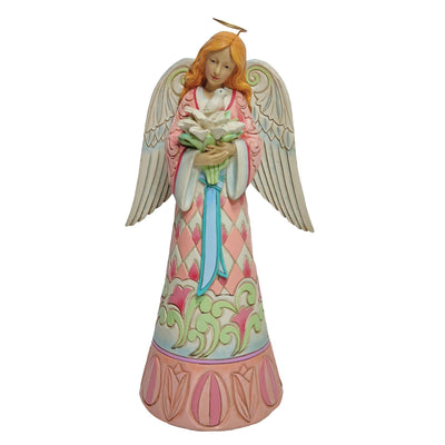 Easter Faith (Angel with Easter Lilies and Doves Figurine)- Heartwood Creek by Jim Shore - Jim Shore Designs UK