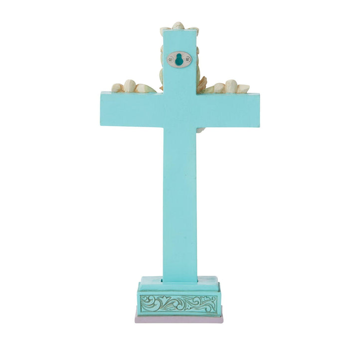 Cross with Lilies and Dove Figurine - Heartwood Creek by Jim Shore - Jim Shore Designs UK