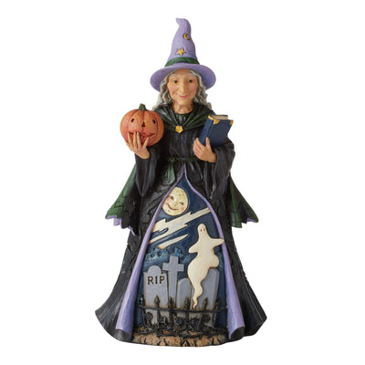 Friendly Witch Figurine - Heartwood Creek by Jim Shore - Jim Shore Designs UK
