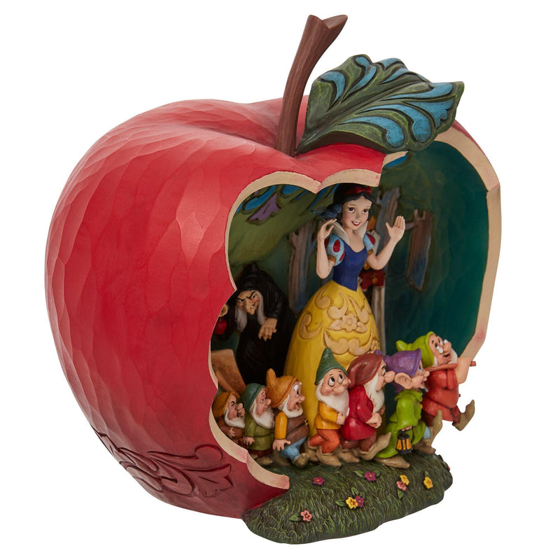 Snow White Apple Scene Masterpiece Figurine - Disney Traditions by Jim Shore - Jim Shore Designs UK
