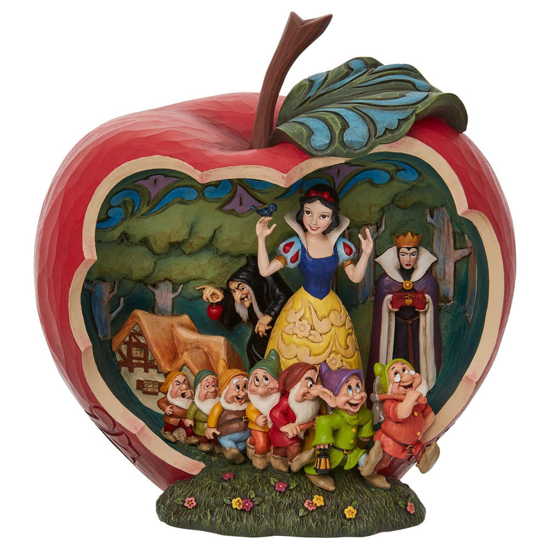 Snow White Apple Scene Masterpiece Figurine - Disney Traditions by Jim Shore - Jim Shore Designs UK