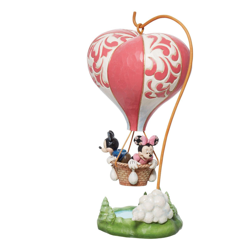 Love Takes Flight (Mickey & Minnie Mouse Heart Balloon Figurine) - Jim Shore Designs UK