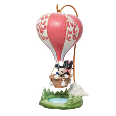 Love Takes Flight (Mickey & Minnie Mouse Heart Balloon Figurine) - Jim Shore Designs UK