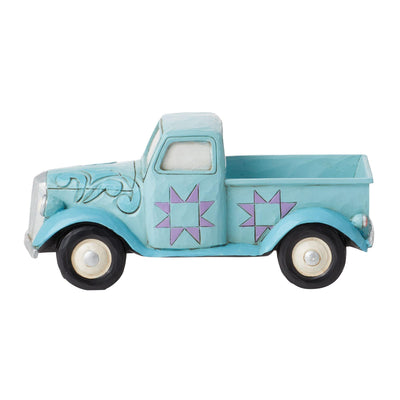 Blue Mini Pickup Figurine by Jim Shore - Jim Shore Designs UK