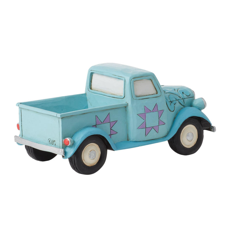 Blue Mini Pickup Figurine by Jim Shore - Jim Shore Designs UK