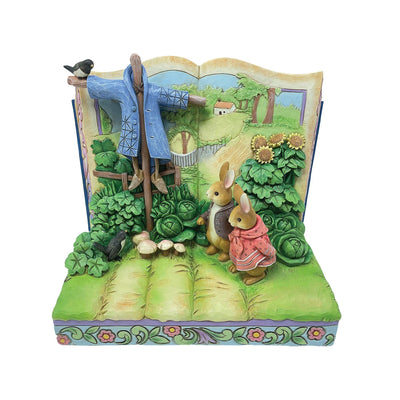Peter, Benjamin, Scarecrow Storybook Figurine - Beatrix Potter by Jim Shore - Jim Shore Designs UK