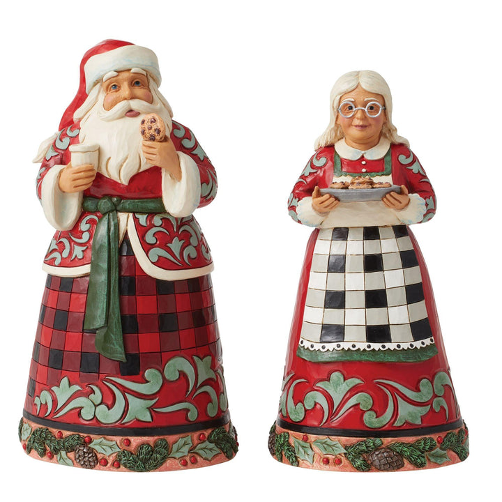 Highland Glen Mr & Mrs Claus Figurine - Heartwood Creek by Jim Shore - Jim Shore Designs UK