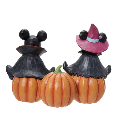 Cutest Pumpkins in the Patch (Glow in the dark Mickey and Minnie Mouse HalloweenFigurine) - Disney Traditions by Jim Shore - Jim Shore Designs UK