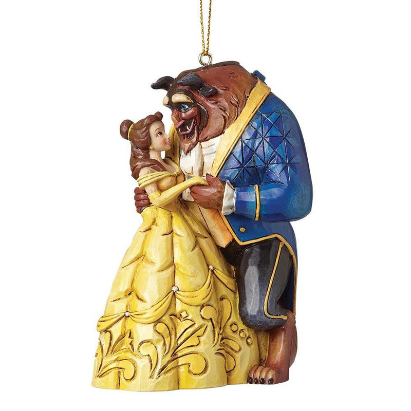 Beauty and The Beast Hanging Ornament - Disney Traditions by Jim Shore - Jim Shore Designs UK