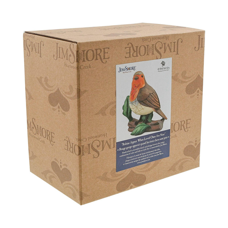 Robins Appear When Loved Ones Are Near (Robin Figurine) Heartwood Creek by Jim Shore - Jim Shore Designs UK