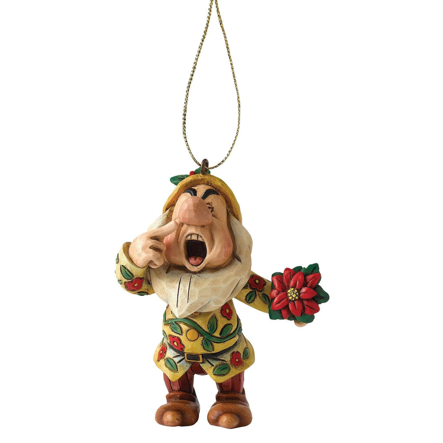 Sneezy Snow White Hanging Ornament - Disney Traditions by Jim Shore - Jim Shore Designs UK